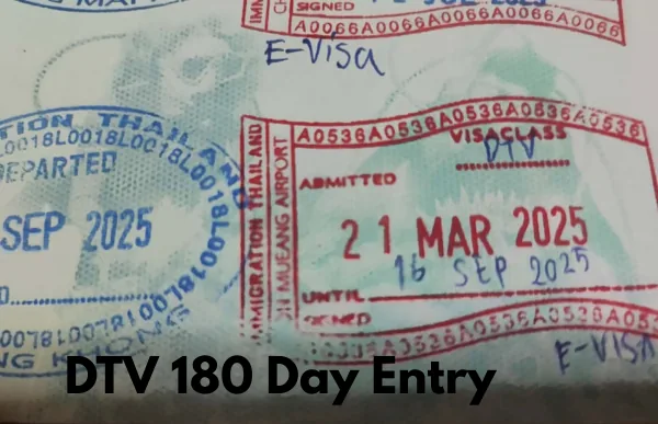 CMLocals Chiang Mai Locals DTV 180-day entry stamp in passport admitted March 2025